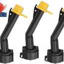 3 Pcs Fuel Gas Can Jug Spouts Nozzles & Rings & Caps for Blitz 900302 900092 900094 Old Style Easy to Install and Use for Fuel, Diesel, Kerosene, Gas, Water and 1-5 Gal Can
