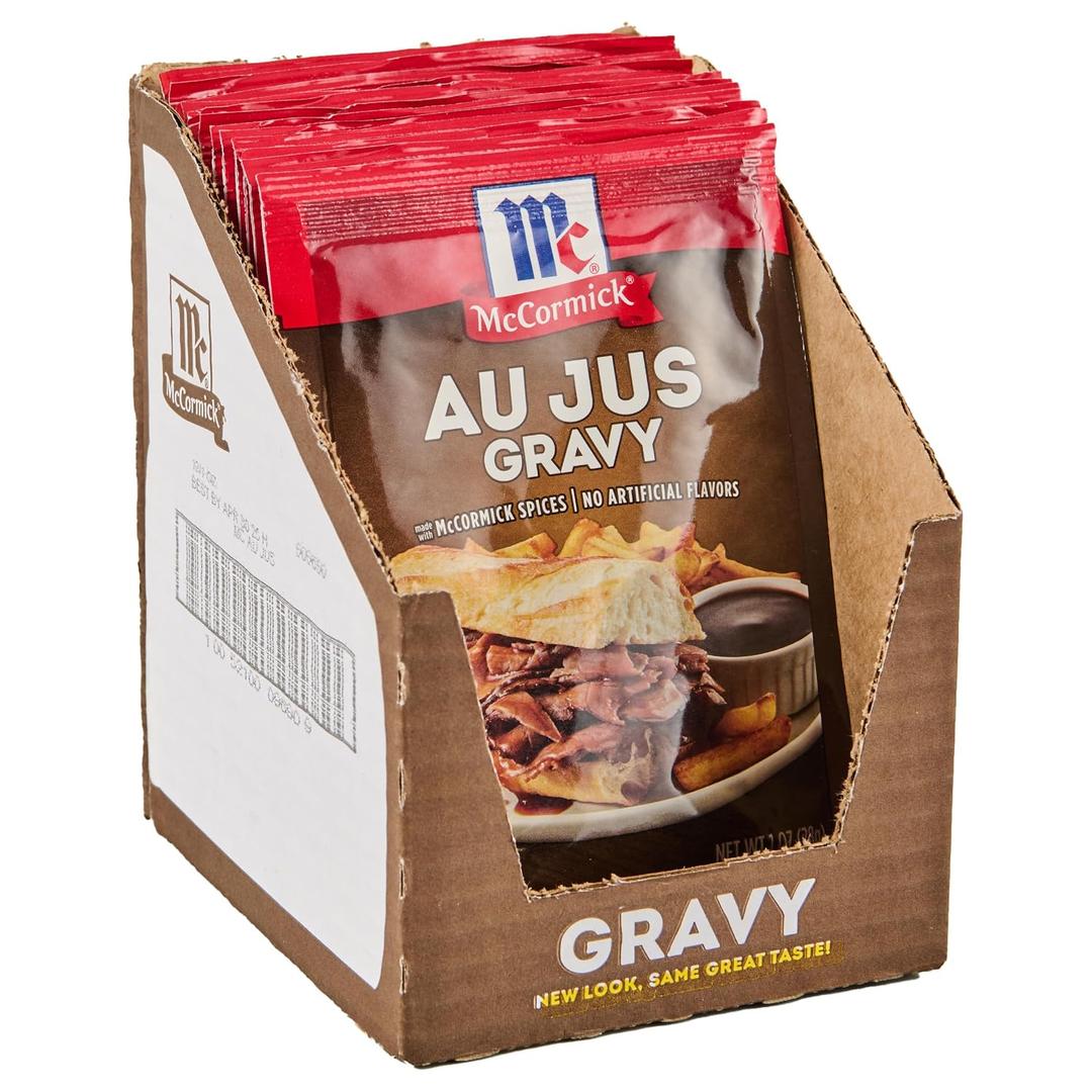 McCormick Au Jus Gravy Mix, 1 oz (Pack of 12) (EXP 03/06/28)