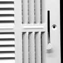HVAC Premium 14" X 14" 3-Way AIR Supply Grille - Vent Cover & Diffuser - Flat Stamped Face - White [Outer Dimensions: 15.75"w X 15.75"h]