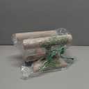 MOOCA 2 Pcs Set Linen Covered Wood Bracelet Holder Stand Jewelry Display Stand Watch Bangle Organizer Display, Nature Linen Color