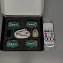 4PCS Wireless LED Strobe Lights with Remote Control, Upgraded to 350 mAh USB Rechargeable 8-Color High Brightness Waterproof Anti-Collision Warning Lights for Car, Motorcycle, Drone, Truck, Bike