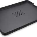 Joseph Joseph Cut&Carve Plus - Non-Slip, Multi-Function, Double-Sided Cutting Board for Food Preparation and Carving- Dishwasher Safe, Extra Large, Black