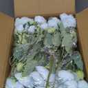 Peonies Artificial Flowers 12 Bundles Pink Flowers Bouquet, Lifelike Silk Fake Peonies with Stems for Home Table Centerpieces, Wedding, Party & DIY Bridal Floral Arrangements (Blue)