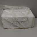 Kitchen Vegetable Storage Set of 3, Metal Onion Garlic Potato Storage Set, Kitchen Canisters Vegetable Keeper Containers with Aerating Holes and Wooden Lid (White)