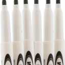 2 x BAZIC Products Dry Erase Marker Black Fine Tip, Whiteboard Pen Marcador, Low Odor Markers White Board Pens for Office School Supplies (4/Pack), 1-Pack
