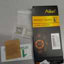 Ailun Privacy Screen Protector for iPhone 16 / iPhone 15 / iPhone 15 Pro [6.1 Inch] 3 Pack Anti Spy Private Tempered Glass Anti-Scratch Case Friendly [3 Pack][Not for iPhone 16 Pro 6.3 inch]