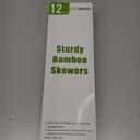 12" Natural Bamboo Skewers for BBQ，Appetiser，Fruit，Cocktail，Kabob，Chocolate Fountain，Grilling，Barbecue，Kitchen，Crafting and Party. Φ=4mm, More Size Choices 6"/8"/10"/14"/16"/17.5"/30"/36"(200 PCS)