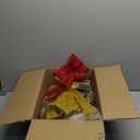 45" Large Outdoor Lighted Christmas Reindeer Family Set Decor, 3Pcs Handmade Light Up Xmas Deer Decoration with Stakes, Safe Material LED Plug and Play Outside Holiday Ornaments for Yard Lawn Garden (2D-Gold-B)