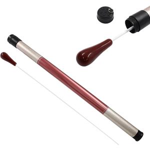 Piutouyar Music Conducting Baton, Music Baton Orchestra Baton Band Conductor Baton Imitation Agate Handle Music Conductor Baton with Tube Case for Concert(Red Handle)