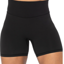 Sunzel No Front Seam High Waist Biker Shorts for Women, Squat Proof Yoga Workout Gym Bike Shorts Size Medium, Black 