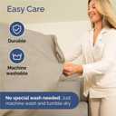 Full Size 4 Piece Sheet Set - Comfy Breathable & Cooling Sheets - Hotel Luxury Bed Sheets for Women & Men - Deep Pockets, Easy-Fit, Soft & Wrinkle Free Sheets - Heathered Beige Oeko-Tex Bed Sheet Set