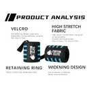 4 x 18" Wrist Wraps - Premium Grade Straps Featuring Ergonomic Thumb Loops - Best Wrist Support Braces for Powerlifting, Bodybuilding, and Strength Training (Blue)