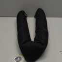 QUOLIX Triangle Under-Door Draft Stopper, 32" Noise Blocker, Weighted Weather Stripping, Gray Cotton & Polyester, Multi-Function Noise & Light Blocker, Black