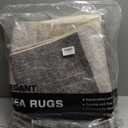 Washable Modern Area Rug: 2x3 Geometric Area Rugs for Entryway Small mat for Kitchen with Non-Slip Backing Indoor Bedroom Door Mat Brown Grey 2'x3'.