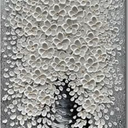 Epicler art 48x24 Inch Hand-Painted 3D Flower Art Oil Painting for Wall Decoration White Bouquets Blooming in Vases Home Wall Decoration