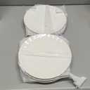 BTaT- Porcelain Dinner Plates with Gold Trim,10.5 inch, Set of 6, White Dinner Plates Bulk, White Plate Set, Christmas Gifts