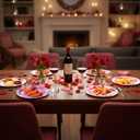 Patelai 100 Pcs Valentine's Day Paper Plates 9 Inch Heart Disposable Dinner Plates Valentine's Day Party Tableware for Dessert Candy Birthday Baby Shower Supplies Decorations(Heart Style)