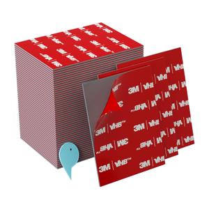 3M VHB Double Sided Tape 50Pcs, 2.44 x 1.77 Inch Heavy Duty Waterproof Mounting Tape for Walls, Car, Home, Outdoor and Office