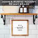 3 x Hello Sweet Cheeks Bathroom Sign Framed 12x12 Inch - Hey Sweet, Wooden Bathroom Signs Farmhouse Sign Hello Sweet Cheeks Bathroom Decor Bath Sign Rustic
