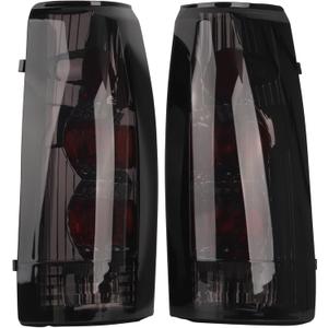 Tail lights Replacement for 1988-1999 Chevy C/K 1500/2500/3500 Suburban Tahoe GMC C/K 1500/2500/3500 Yukon Suburban Cadillac Escalade (Black Smoke)