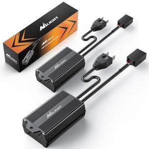 Nilight H7 LED CANbus Decoder - Anti-Flickering Harness Error Free Resistor Capacitor for LED Bulb, Pack of 2