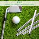 8 Pcs Golf Club Shaft Extensions, Aluminum Alloy Golf Club Extensions Putter Length Adjustment Tool for Irons and Woods Golf Steel Clubs Replacement Parts