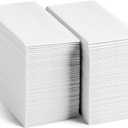 200-Pack Servietto Disposable Linen-Feel Guest Towels, 12" x 17" Cloth-Like Hand Bathroom Napkins - Made In USA, Soft and Absorbent Paper Napkin for Kitchen, Bathroom, Party, Wedding, Or Event
