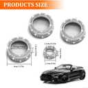 ASUBHA 4PCS Bling Car Accessories AC Knob Covers, AC Knob Trim, Air Conditioner Switch Audio CD Button Knobs Cover, Diamond Car Climate Knobs Button Trim Compatible with Most Vehicles