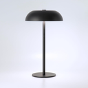 Portable Mushroom Table Lamp with 5200mAh Battery, Cordless LED Night Light with Stepless Dimming, 3 Color Modes & Adjustable Height for Bedroom, Patio, Bar Decor and Coffee Shop Ambiance (Balcktall)