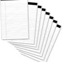 Legal Pads 5 x 8 Inch Notepad, 8 Pack Note Pads College Ruled Perforated Memo Pad for Work Study Daily Note Taking List, Lined Writing Pads Memo Refills Notepads for Office Home School, 30 Sheet/Pad