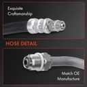 A-Premium Power Steering Hose Pressure Hose Line Assembly Compatible with Ford Escort 1997-2002 Mercury Tracer 1997-1999 2.0L Intermediate Hose