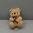 Teddy Bear Plush Stuffed Animal Valentines Teddy Bear with Rose,Cute Sweet Bear Great Gift for Your Loved One,Girlfriend Kids Birthday, Valentine, Christmas (9.84 inches, Brown)