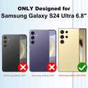 Fiyart Designed for Samsung Galaxy S24 Ultra Case,Compatible with MagSafe Love Heart Plating Camera Protection Clear Glitter Magnetic for Women Girls Shockproof Phone Cover Bumper 6.8"-Gold