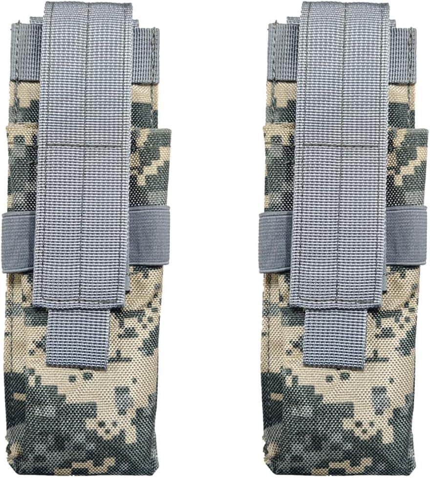 Weoxi Tactical Flashlight Holster, Flashlight Holder Molle Torch Nylon Pouch Suitable for Flashlights, Adjustable Telescopic Torch Holster
