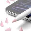 3 x 100 pcs Silicone Nib Sleeves Compatible with Apple Pencil Tips, Professional Liquid Silicone Nibs Cover Replacement for 1st & 2nd Gen/pro/USB-C, Writing Anti-Slip Protective Case for Apple iPad Pencil (Pink)