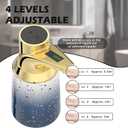 Adjustable Automatic Soap Dispenser Touchless, Ceramic Material4 Adjustable Levels Type-c Rechargeable Operated Sensor Liquid Soap PumpTouch-Free Hand Sanitizer Dispenser (Starry Gold)
