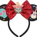 Mouse Ears Headband for Women Princess Mouse Ears Bows Mouse Ear Princess Party Decorations Coco