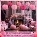 Epakh 12 Pcs Pumpkin Honeycomb Paper Halloween Table Centerpieces Pink 3D Tissue Paper Pumpkin Decoration 2 Sizes 3 Colors Halloween Thanksgiving Day Fall Home Party Decorations Supplies