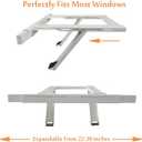 Jeacent Universal Window Air Conditioner Support Bracket No Drilling ,No Tools, Heavy-Duty Window AC Bracket Supports Up to 200lbs, Fits Single or Double Hung Windows