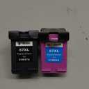 67XL Ink Cartridges Black/Color Combo Pack Compatible for HP Ink 67 67XL Printer Ink for DeskJet 4227e 2855e 2827e 2755e 2700e 2800e 4155e 4255e 2734e 4100 for Envy 6055e 6400 6455e(2 Pack)