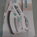 BEAUTURAL Mini Travel Steam Iron for Clothes with Dual Voltage, Temperature Control, Non-Stick Soleplate and Cord Storage, Ideal for Sewing, Quilting and Handcraft (White)