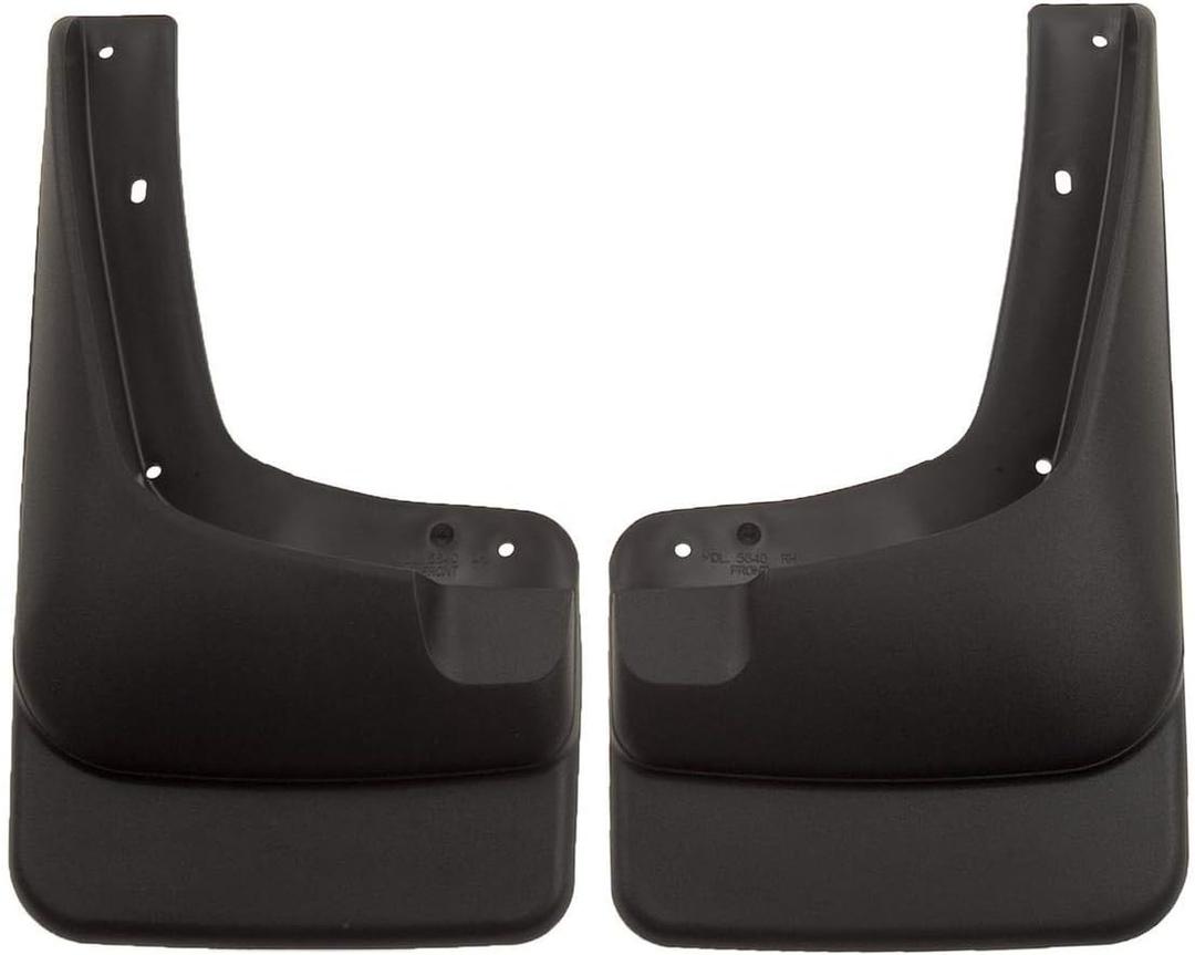Husky Liners - Front Mud Guards | 2000-2005 Ford Excursion, 1699-2007 Ford F250/350 w/o Fender Flares, Front Set - Black, 2 Pc | 56401