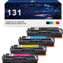 131 Toner Cartridge Replacement for Canon 131 for Color ImageCLASS MF8280Cw MF624Cw MF628Cw Printer ( Black, Cyan, Magenta, Yellow,4 Pack)
