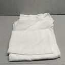 NICETOWN White Linen Curtains 84 inch Length, Tab Top Soft Semi Sheer Flax Window Treatments Privacy with Light Filtering Vertical Drapes for Bedroom/Living Room, W52 x L84, 2 Panels