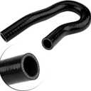 9pcs Silicone Auto Radiator Hose Kit, Coolant Pipe Car Radiator Hoses for D15 D16 SOHC EG/EK 1992-2000 (Black)