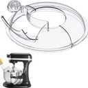 Pouring Shield for Kitchen aid 6.7 QT Mixer Stainless Steel Bowl, Safety Pouring Shield for kitchen aid accessories and attachments, for kitchenaid mixer attachments for stand mixer (Transparent)