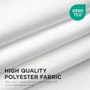 Joydeco 20x10ft Wrinkle Free White Backdrop Curtain for Parties, 20FTx10FT