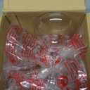 Amazing Abby - Peggy - 18-Ounce Plastic Margarita Glasses (Set of 6), Plastic Cocktail Glasses, Reusable, BPA-Free, Shatter-Proof, Dishwasher-Safe, Perfect for Poolside, Outdoors, Camping, and More