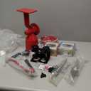 WONDERMILL Hand Grain Mill Red Wonder Junior Deluxe- Manual Grain Mill and Grain Grinder for Dry and Oily Grains - Kitchen Flour Mill, Hand Crank and Spice, Corn, Wheat Stone Mill Grinder