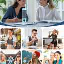 340ml Portable Hydrogen Water Bottle Generator with PEM-SPE Technology, Glass Exterior & Aluminum Shell, Produces 5000 ppb Hydrogen in 10 Minutes, for Home, Gym, Office & Travel